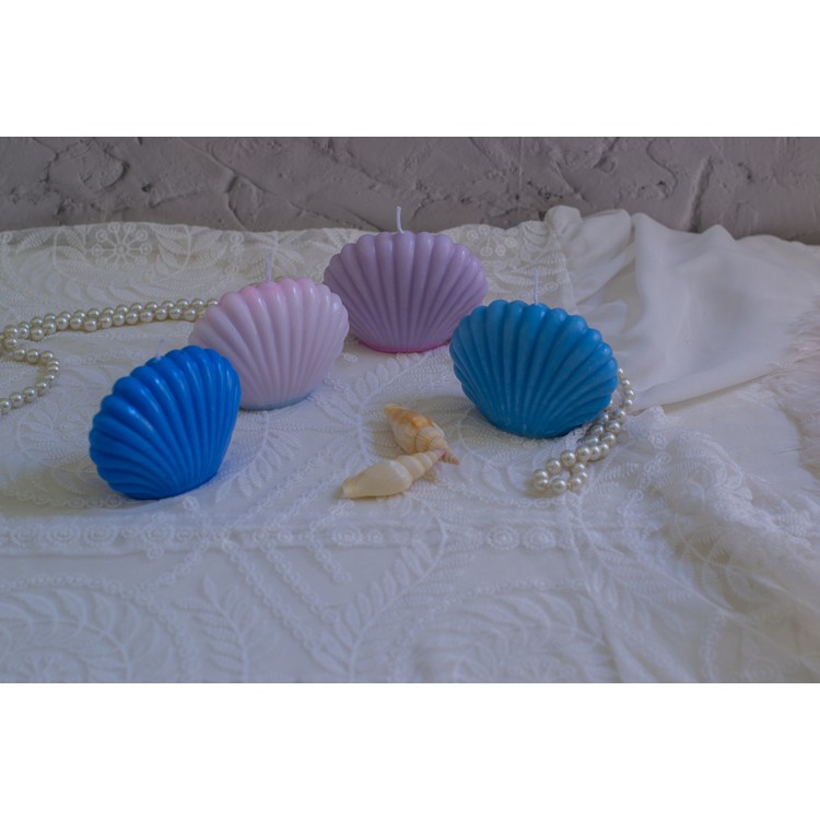 Shell soy wax candle with aromatic oils