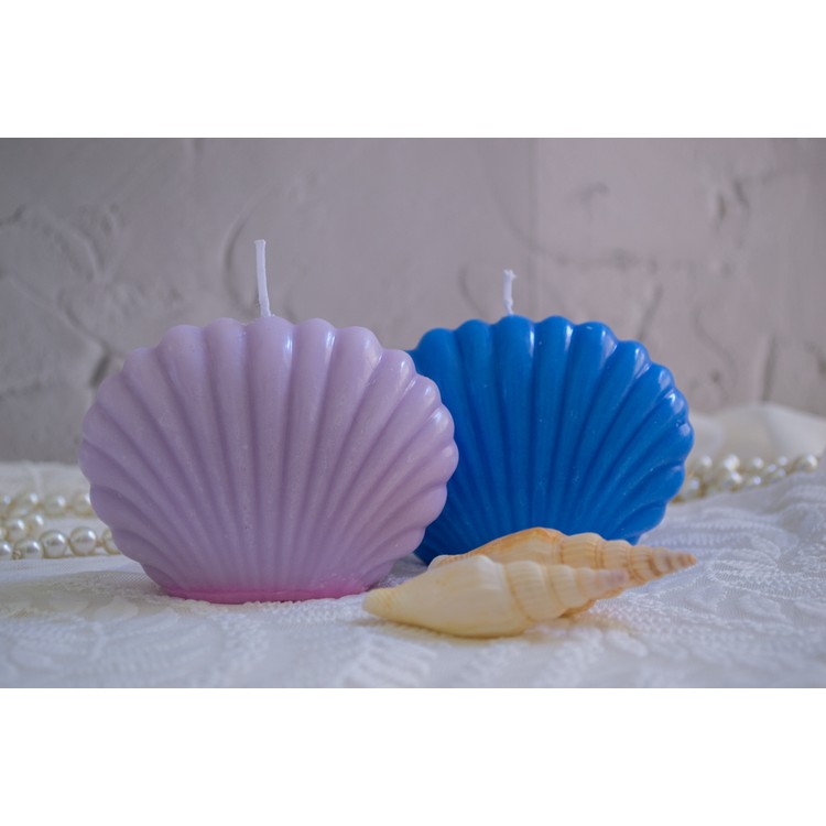 Shell soy wax candle with aromatic oils