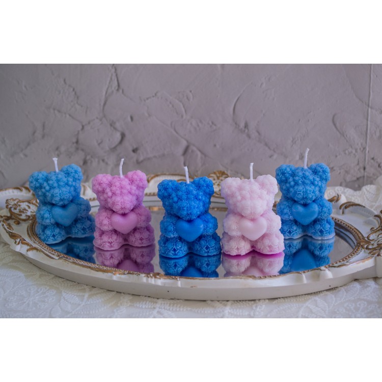 Bear soy wax candle with aromatic oils