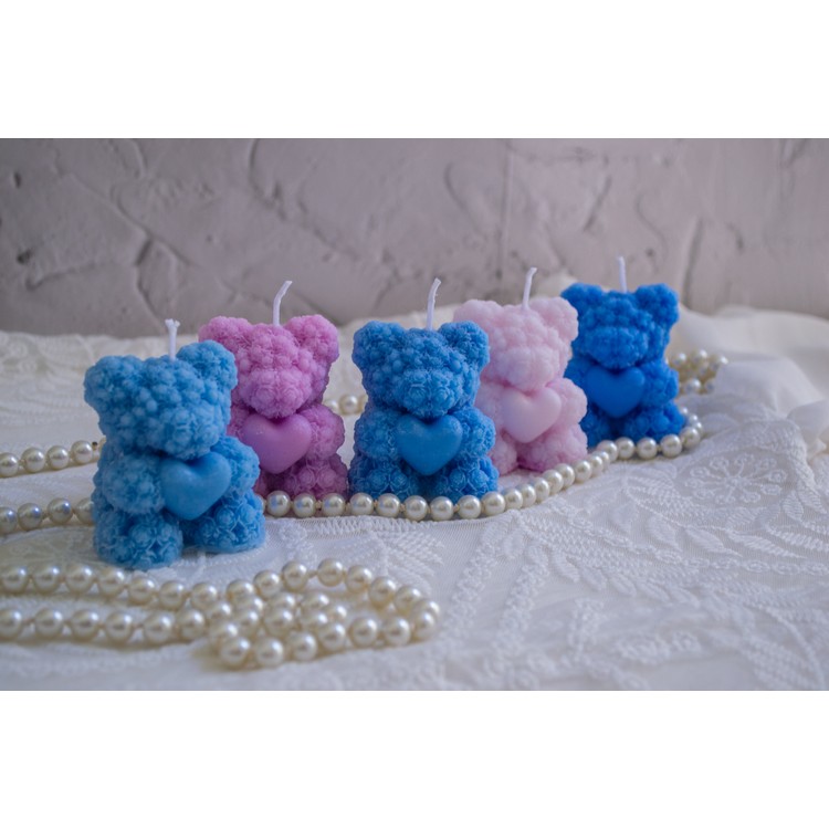 Bear soy wax candle with aromatic oils