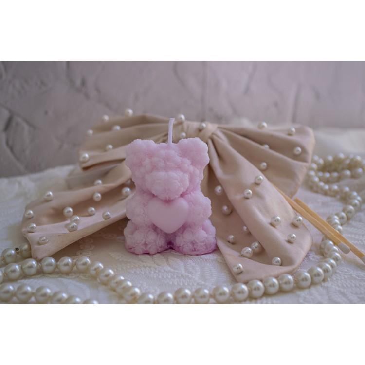 Bear soy wax candle with aromatic oils