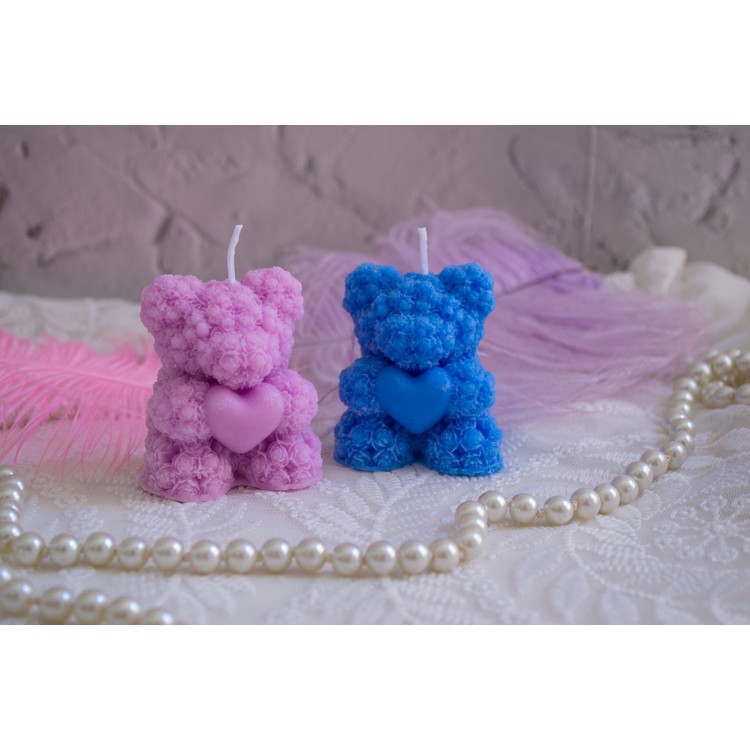 Bear soy wax candle with aromatic oils