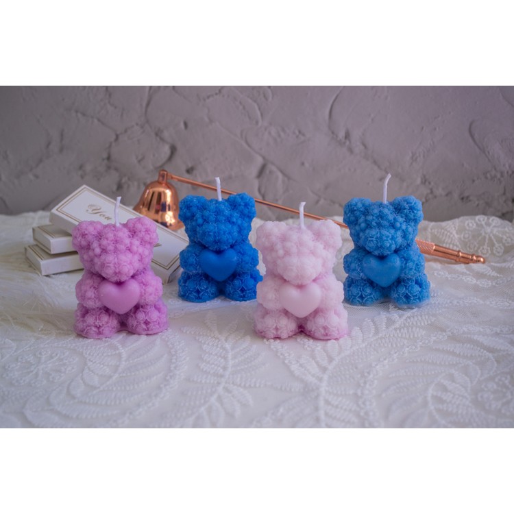 Bear soy wax candle with aromatic oils