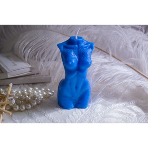 Female figure soy wax candle with aromatic oils