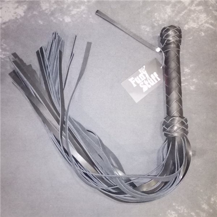 שוט זנבות עור גדול בעבודת יד