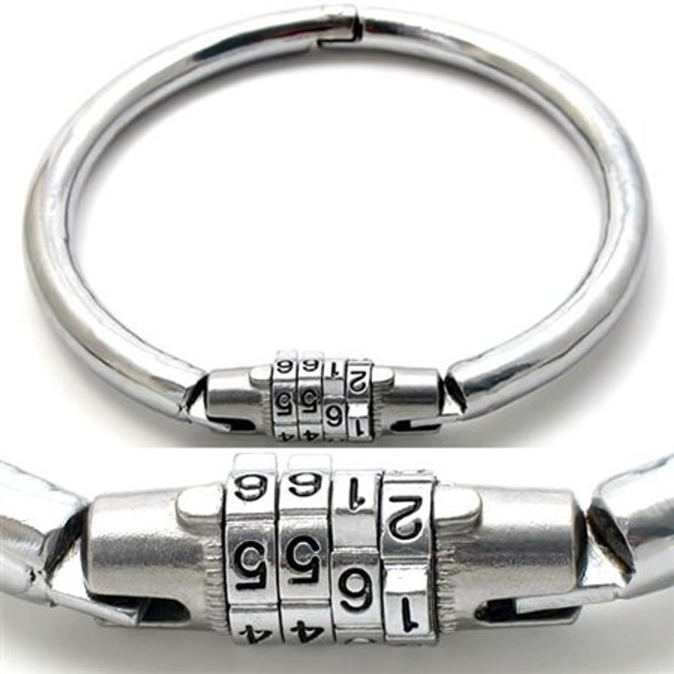 קולר שייכות ממתכת עם נעילת קוד