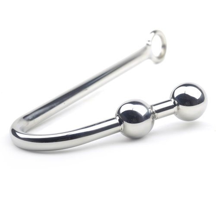 וו אנאלי ממתכת עם שני כדורים