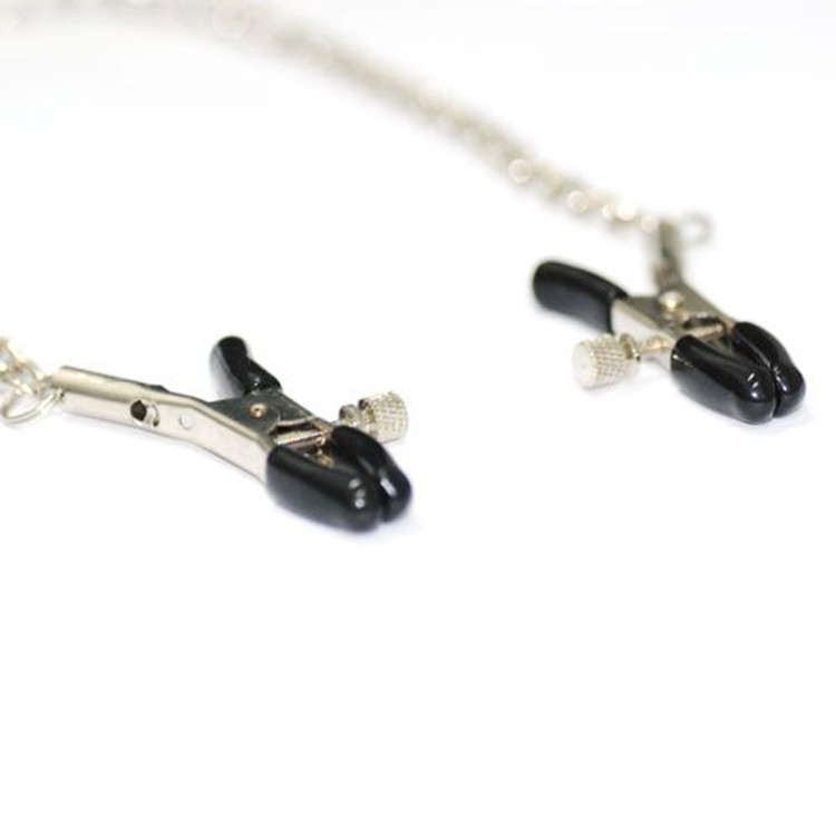 מצבטי פטמות מתכווננים עם שרשרת