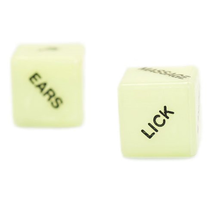 קוביות משחק סקסיות זוהרות בחושך