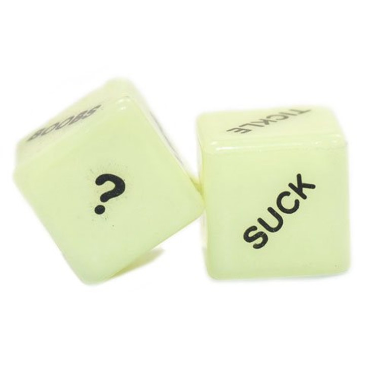 קוביות משחק סקסיות זוהרות בחושך