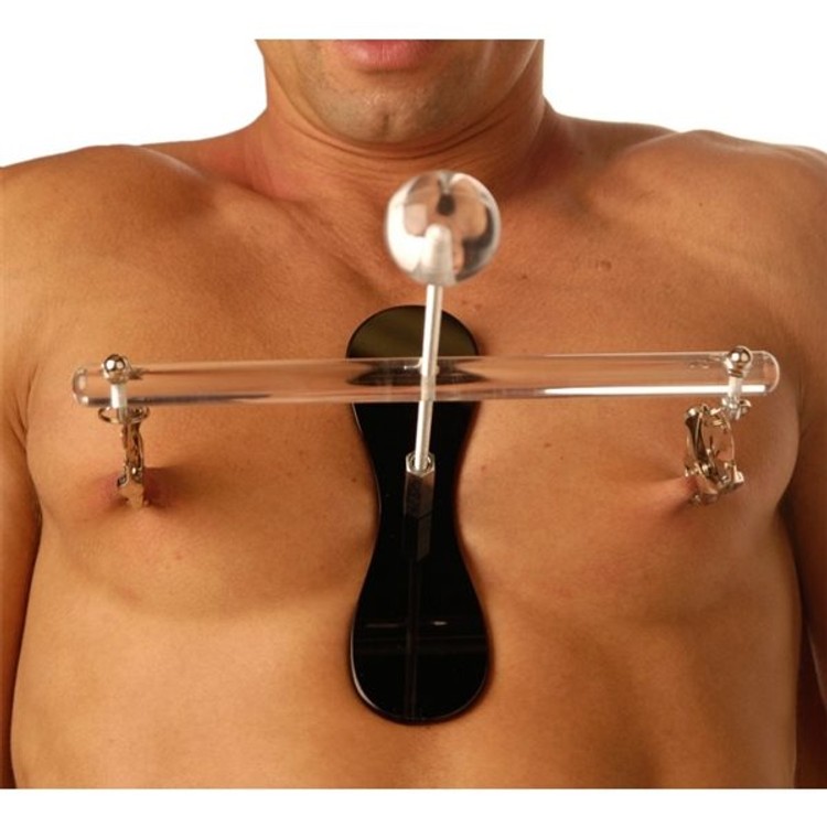 מותחן לפטמות עם מצבטים יפניים לעינוי פטמות