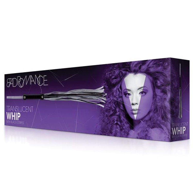 שוט זנבות מכאיב עם זנבות פלסטיק שקופים