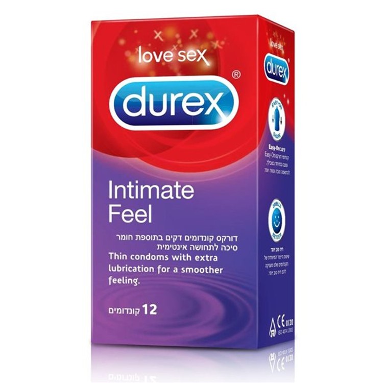 קונדום דורקס לתחושה אינטימית Durex Intimate Feel