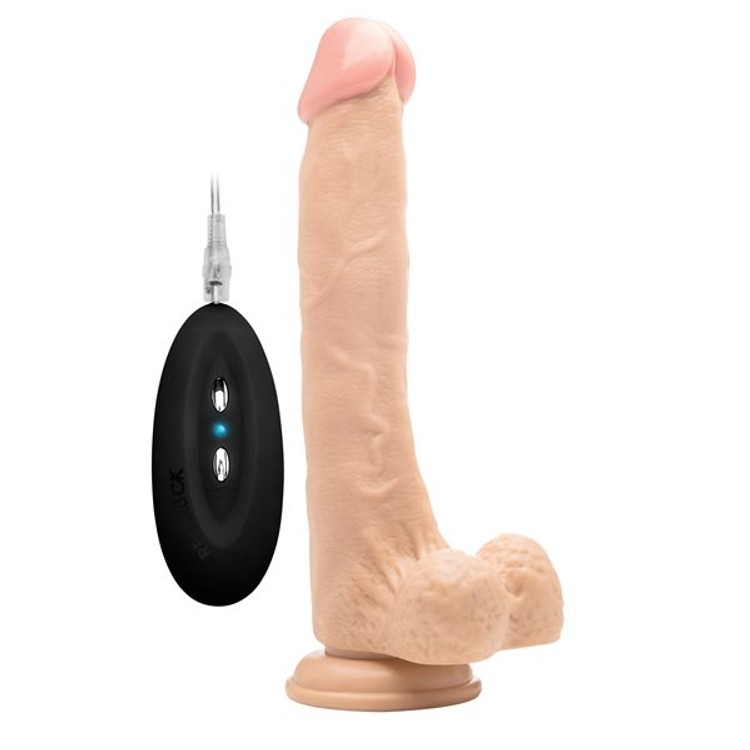 דילדו ריאליסטי רוטט ונצמד באורך 27 סנטימטרים