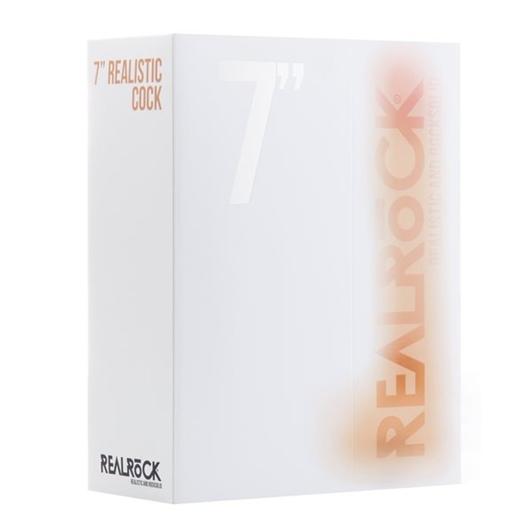 דילדו ריאליסטי עם בסיס אשכים נצמד באורך 18 סנטימטרים