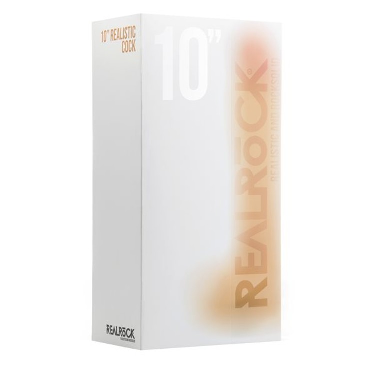 דילדו ריאליסטי עם בסיס אשכים נצמד באורך 27 סנטימטרים