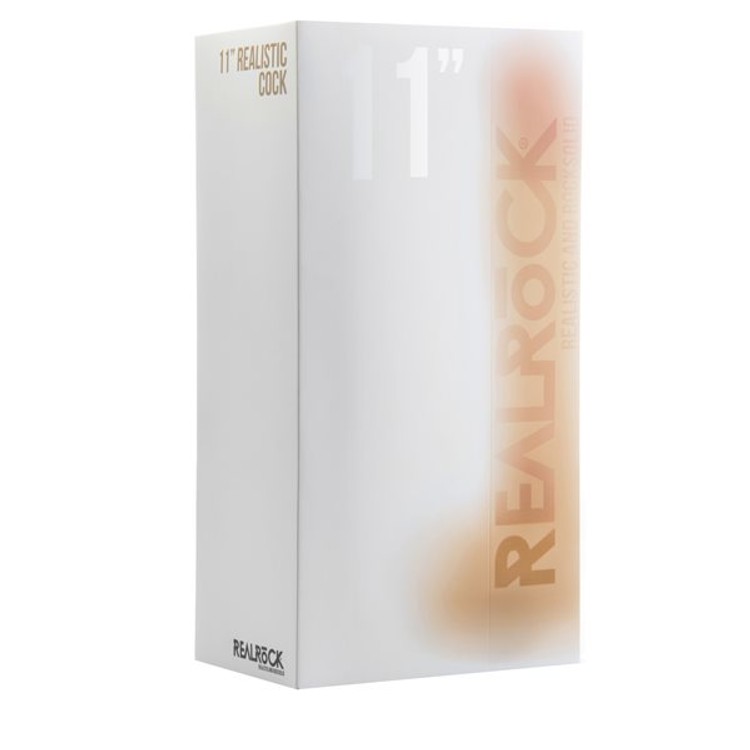 דילדו ריאליסטי גדול מאוד עם בסיס אשכים וכוסית ואקום