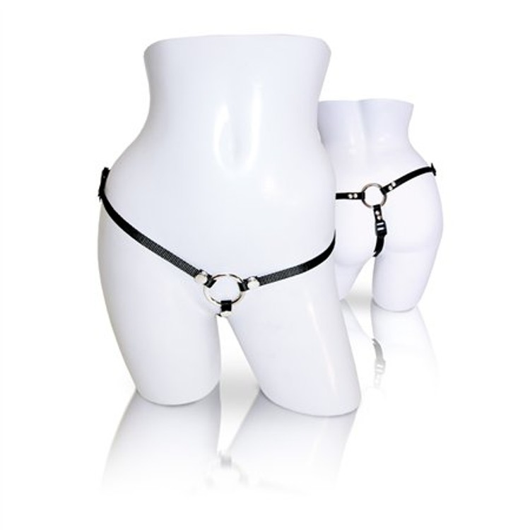 רתמת סטרפ און לדילדו דו צידי