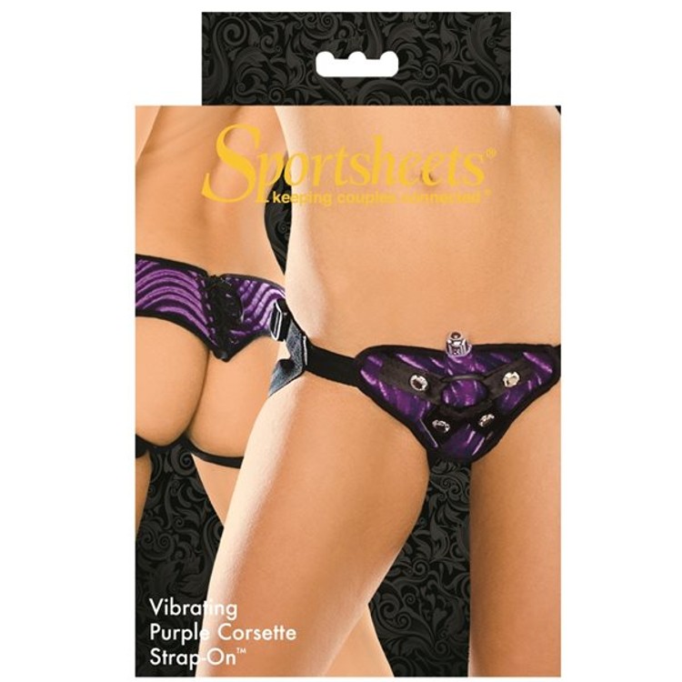 ריתמת סטראפ-און בגזרת מחוך עם ביצת רטט