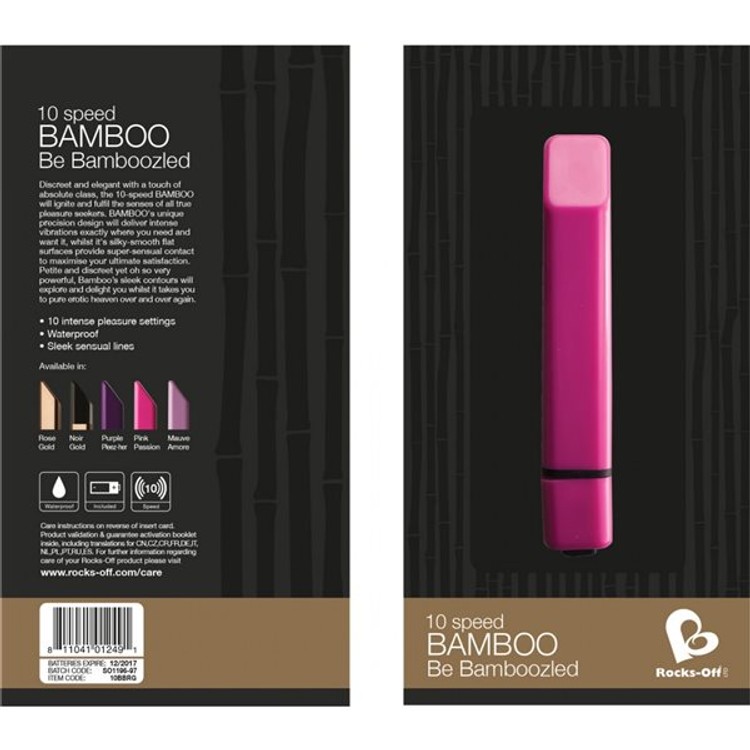 מיני ויברטור 10 מצבים Rocks-Off Bamboo