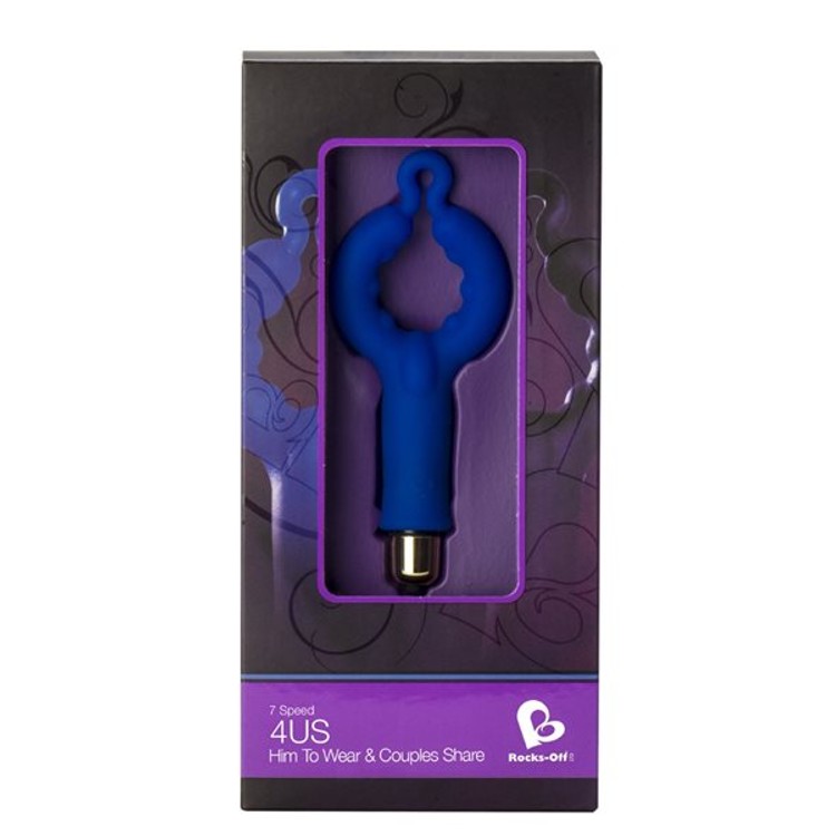 טבעת רוטטת זוגית לגרוי הדגדגן עם 7 מצבים