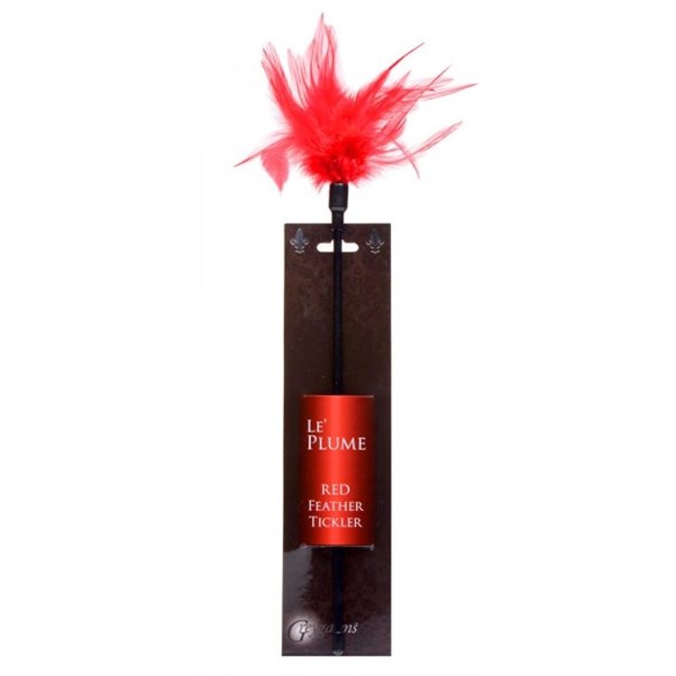 נוצת דגדוג עדינה עם מקל