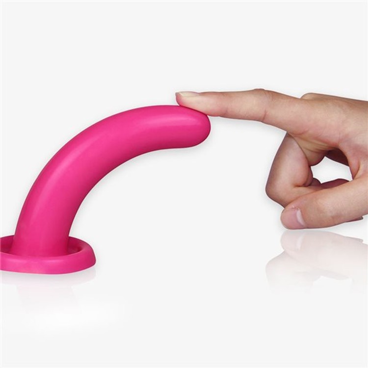 דילדו חלק מסיליקון בגודל קטן מעולה למתחילים במין אנאלי