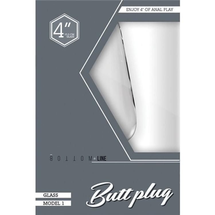 פלאג אנאלי עשוי זכוכית בצורה קלאסית