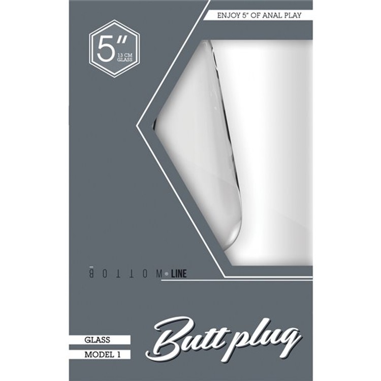 פלאג אנאלי עשוי זכוכית בצורה קלאסית