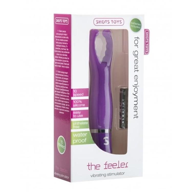 ויברטור סיליקון כפול לדגדגן בעל שתי נקודות מגע