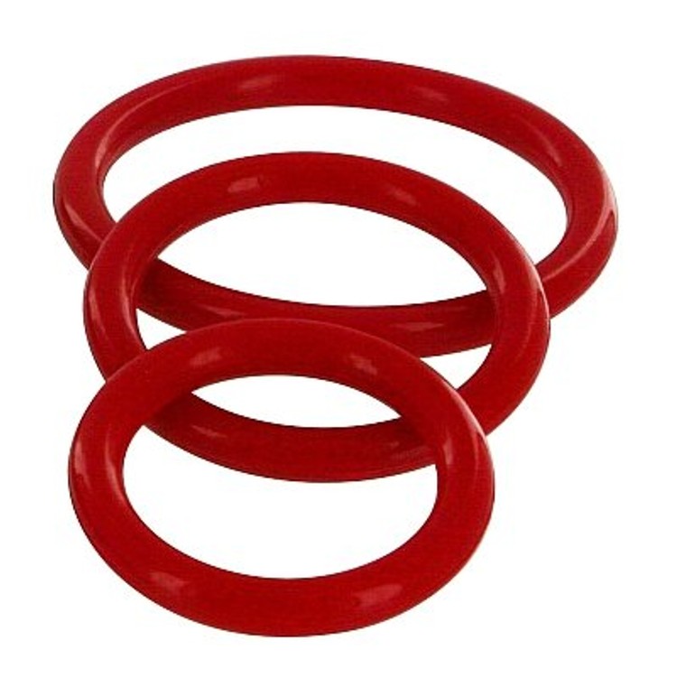 סט שלושה קוק רינגס מסיליקון