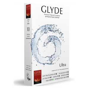 Glyde Ultra קונדום פרימיום שקוף בגודל רגיל