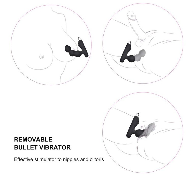 מעסה רוטט לפרוסטטה עם שלושה כדורים