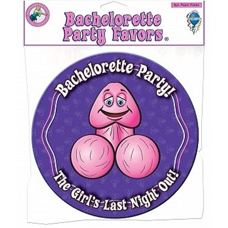 צלחות בולבול גדולות למסיבת רווקות 8 במארז