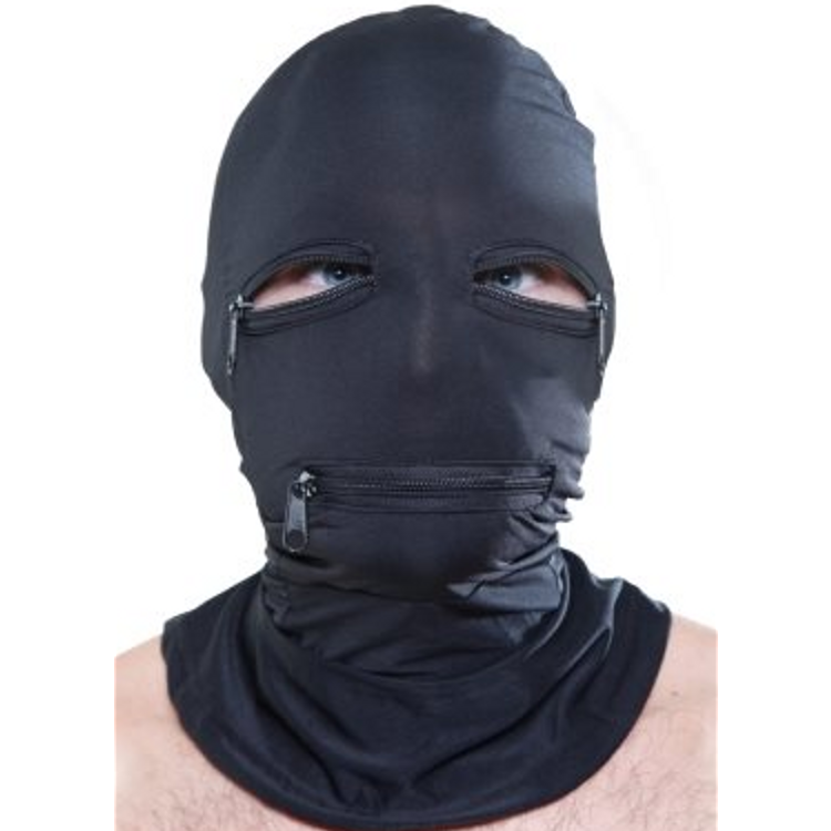 מסיכת ראש מבד עם רוכסנים