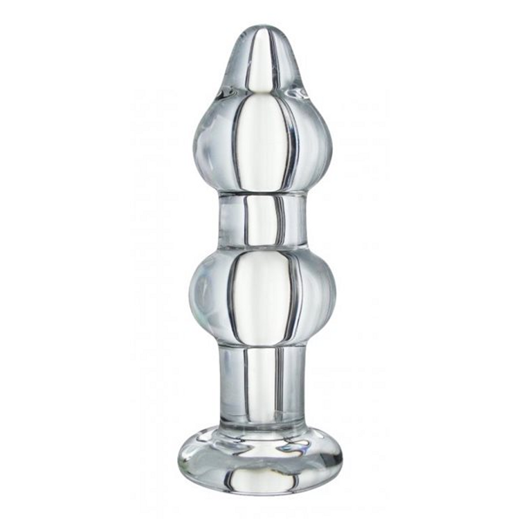 פלאג אנאלי כפול מזכוכית