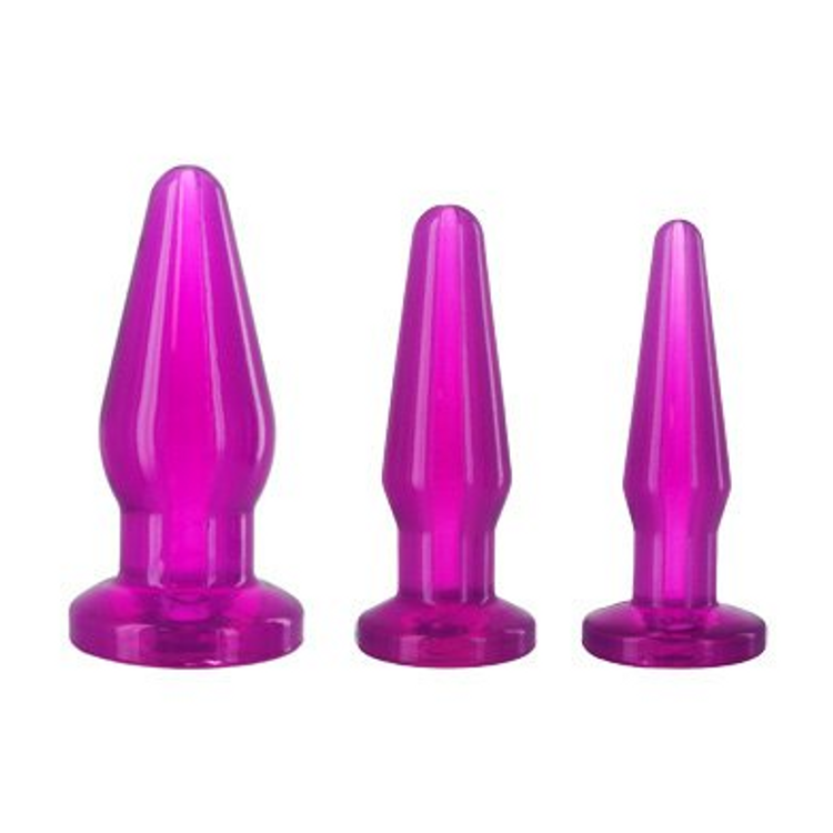 סט שלושה פלאגים אנאליים לאימון