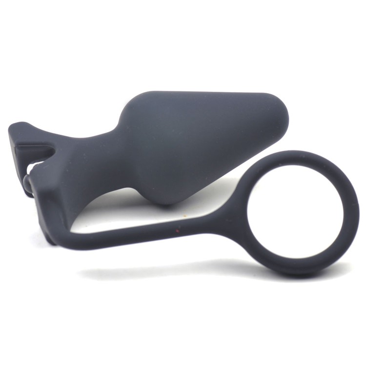 באט פלאג רוטט מסיליקון עם קוקרינג גמיש