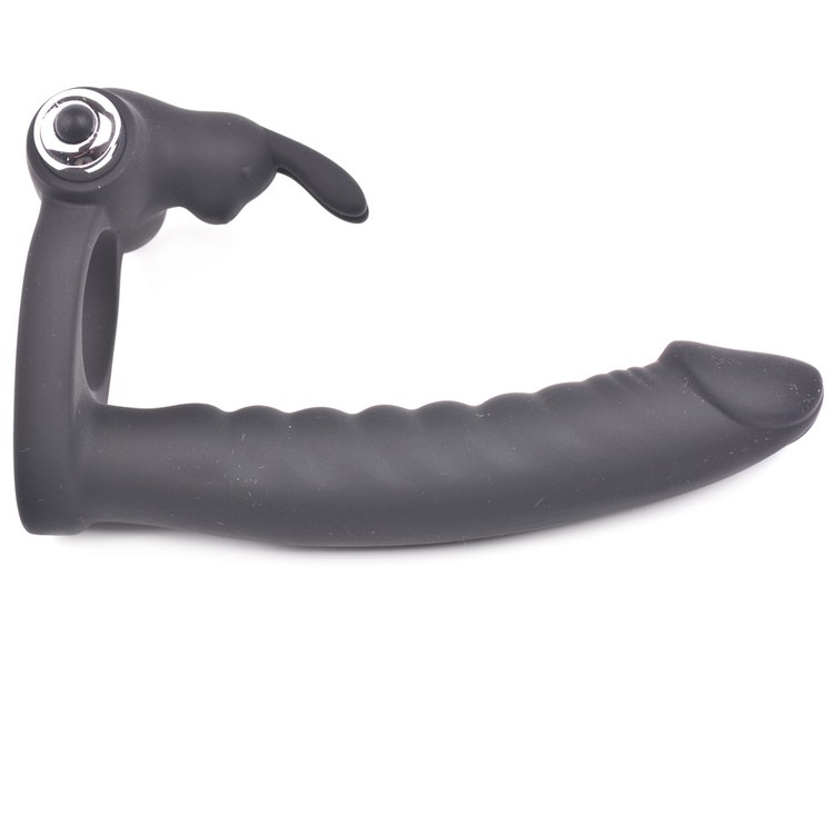 טבעת ארנב עם דילדו לחדירה כפולה