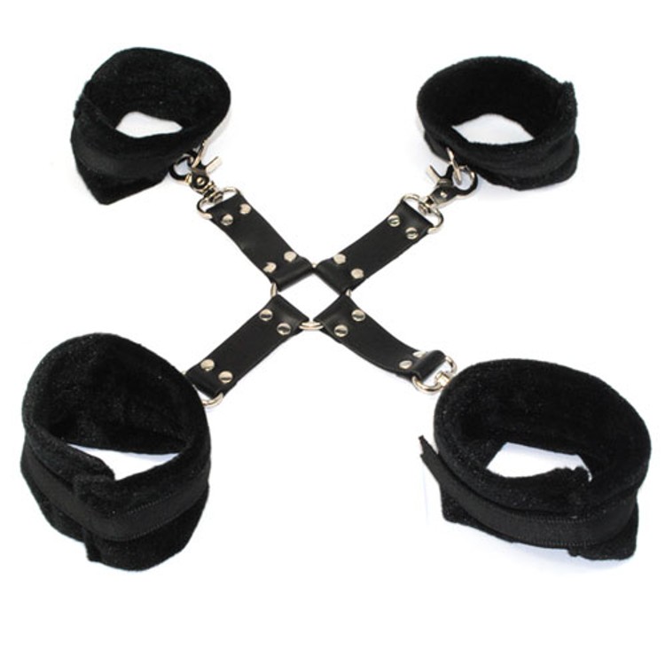 סט קשירת חזרזיר עם ארבעה אזיקי סקוץ