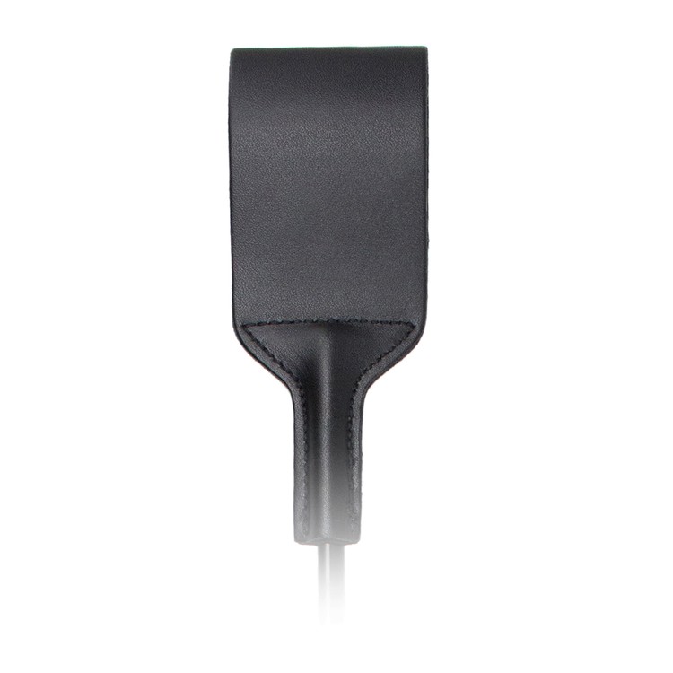 קרופ קצר עם ראש רחב דמוי עור עם ריבועי מתכת