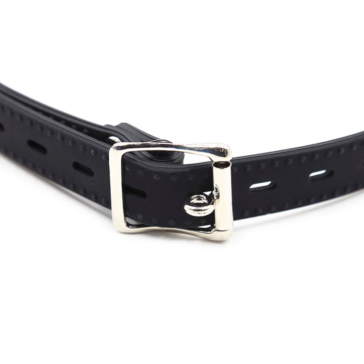 גאג כדורים עשוי סיליקון בצבע שחור