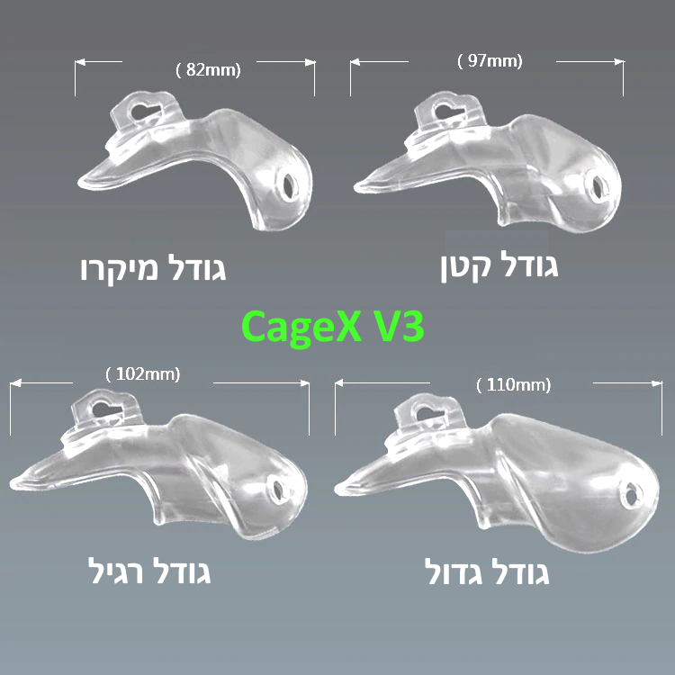 חגורת צניעות לגבר CageX V3