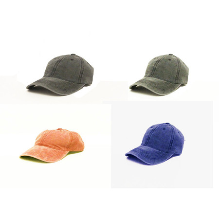 3 כובעי מצחיה אופנתיים מכותנה משובחת דגם חלק ואופנתי UNISEX STYLE