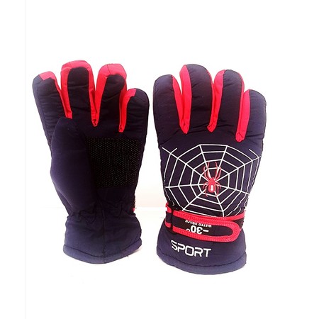 זוג כפפות שלג תרמיות לילדים קטנים מבודד מקור ונגד גשם גילאים 4-8 בנים / בנות במבחר צבעים שונים