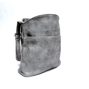 תיק צד קלאסי לאישה עור PU צבע אפור - שימושי ליום יום