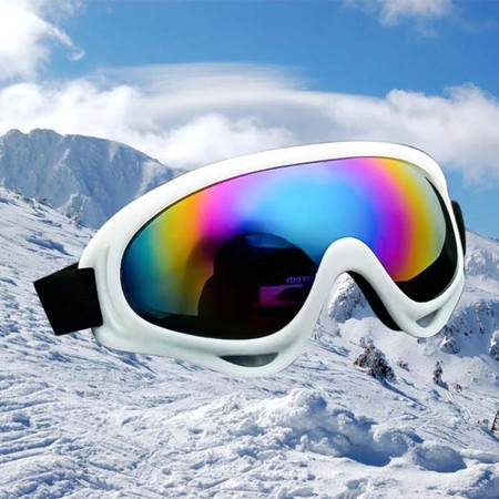 משקפי סקי גוגל / מסיכת סקי מקצועיות מסנן קרינה 400UV ומונע אדים