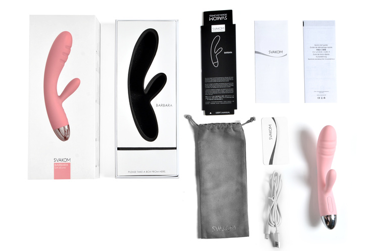 Barbara  - ויברטור עם צלעות רטט 2 מנועים ומצב חכם