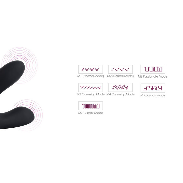 Vick פלאג אנאלי רוטט זוגי עם שלט