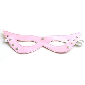 ​Sexy Pink Faux-Leather Eye Mask